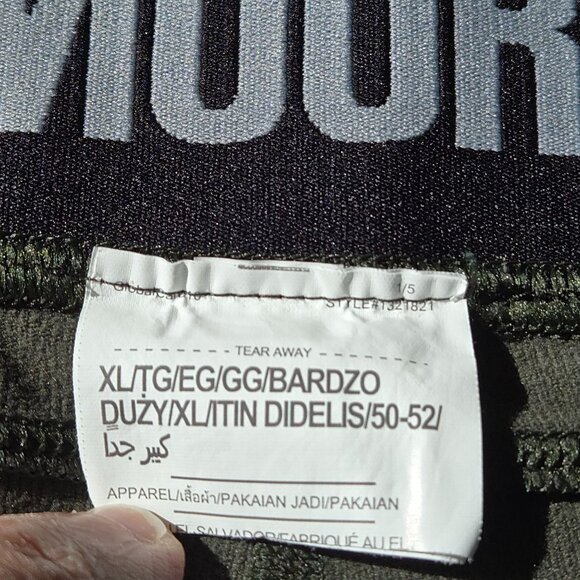 Under Armour Women's XL Olive Green Athletic Leggings With Teal Accents Pocket - Picture 6 of 6